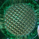 Luminarc vintage green glass ashtray