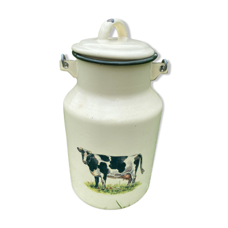 Enamelled sheet metal milk jar