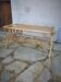 Table basse rotin vintage