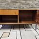 Small vintage sideboard on metal legs – 1960s/70s