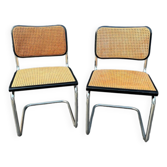 Paire de chaises B32 Marcel Breuer couleur noir