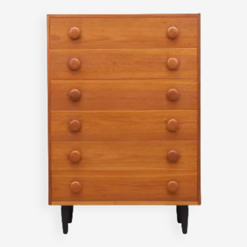 Teak chest of drawers, Danish design, 60s, made in Denmark