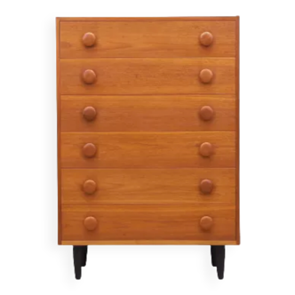 Teak chest of drawers, Danish design, 60s, made in Denmark