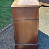 Antique drop-leaf secretary in walnut – Louis-Philippe period (19th century)