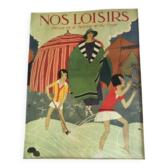 Affiche "Nos loisirs - Revue de la femme et du foyer" - Illustration de Marcel HEMJIC (1859-1942)