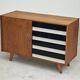 U-458 Sideboard Cabinet by Jiri Jiroutek for Interier Praha black and white 1960