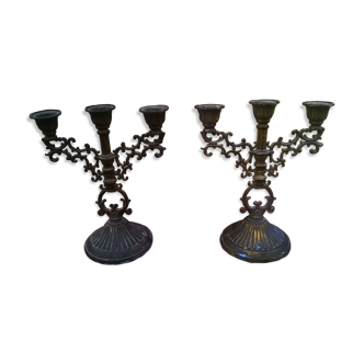 Pair of vintage candlesticks