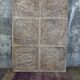 Screen - decorative panel in 3 wings - metal and wood rosettes
