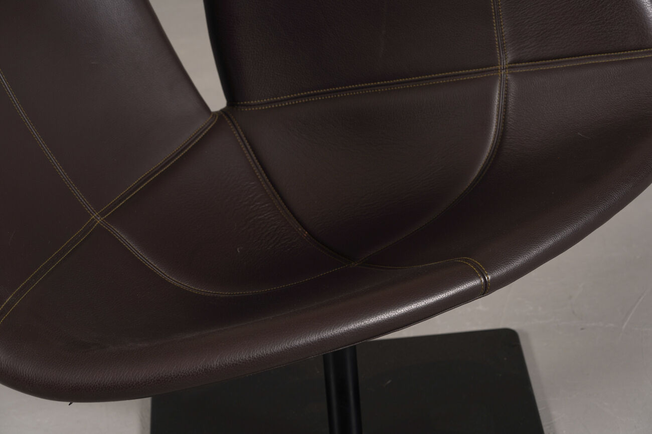 Fjord lounge chair and pouf by Patricia Urquiola for Moroso, Italy 2000s