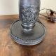 Japan Meiji period: Pair of patinated bronze candlesticks circa 1880