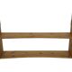 Vintage wooden wall shelve rack bookshelf in pinewood  minimalist design
