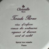 6 Christofle dessert plates, vintage Parma model
