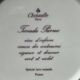6 Christofle dessert plates, vintage Parma model