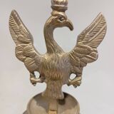 2-arm bronze candlestick, with eagle, 19th century