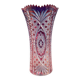 Pink crystal vase