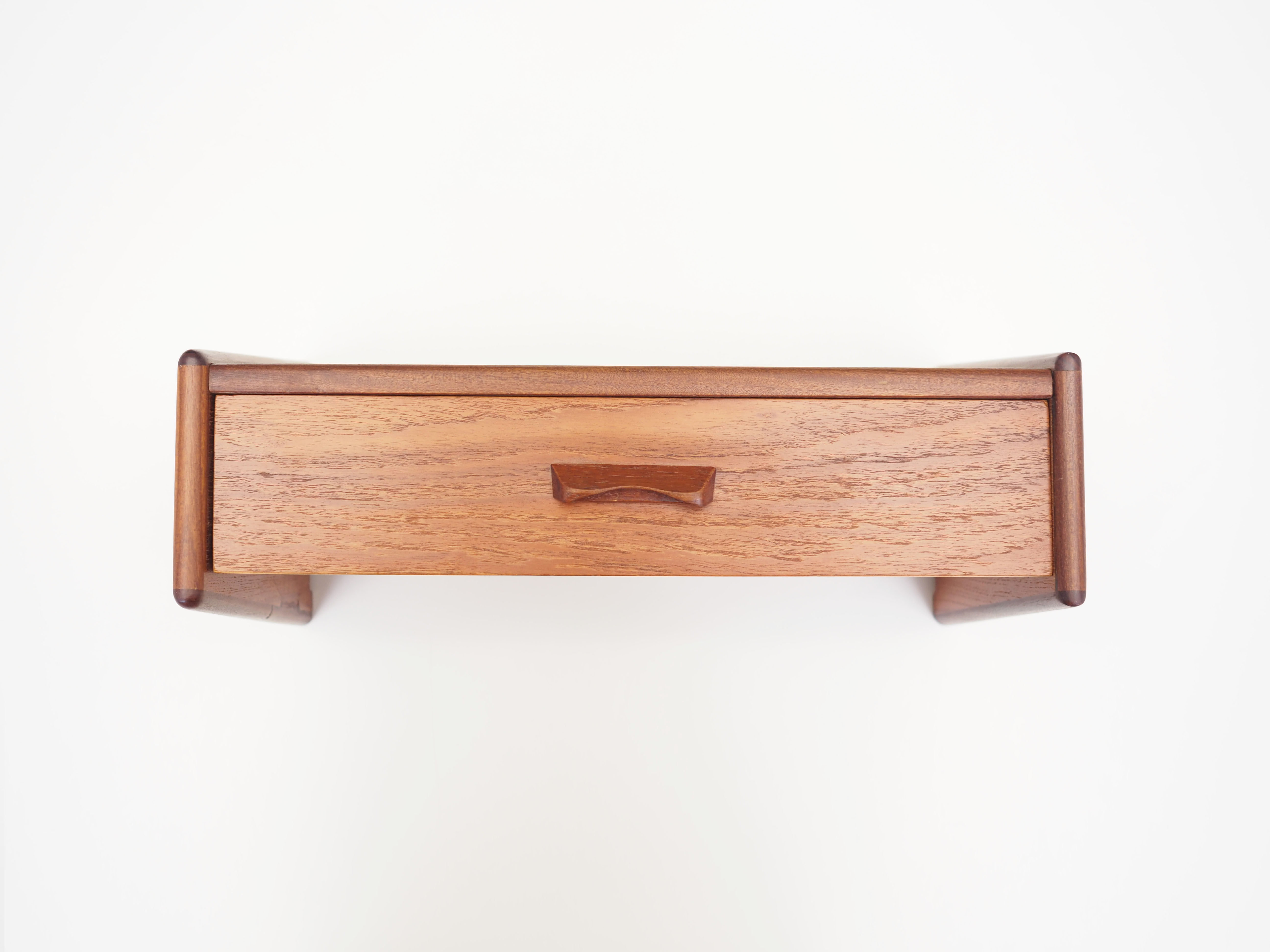 Teak hanging drawer, Danish design, 1970s, production: Denmark