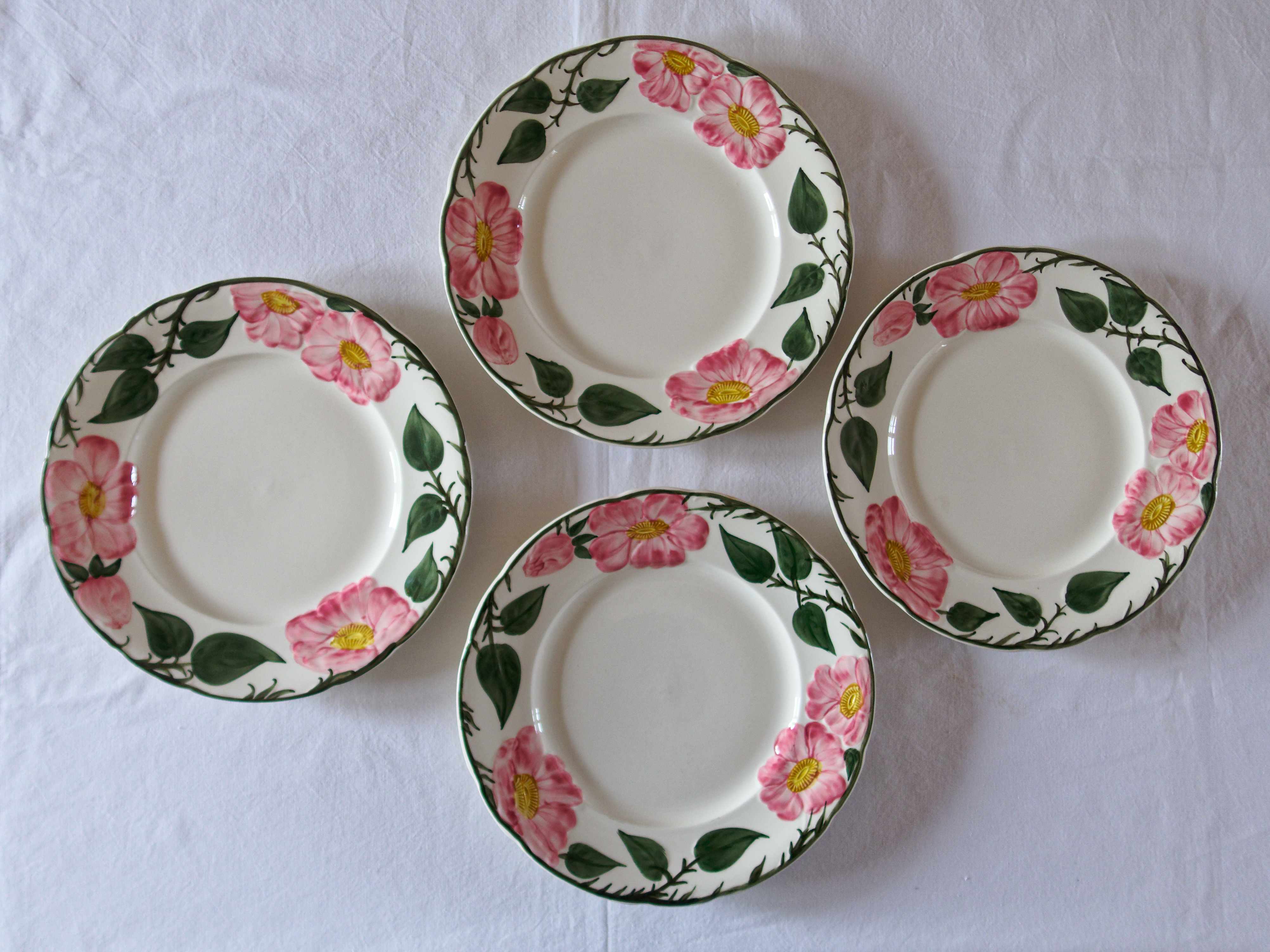 Lot 10 plates Villeroy & Boch Wild-Rose collection