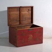 Coffre chinois avec peinture originale – Chine, vers 1900