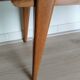Vintage bedside table, varnish, compass legs, vintage 50s
