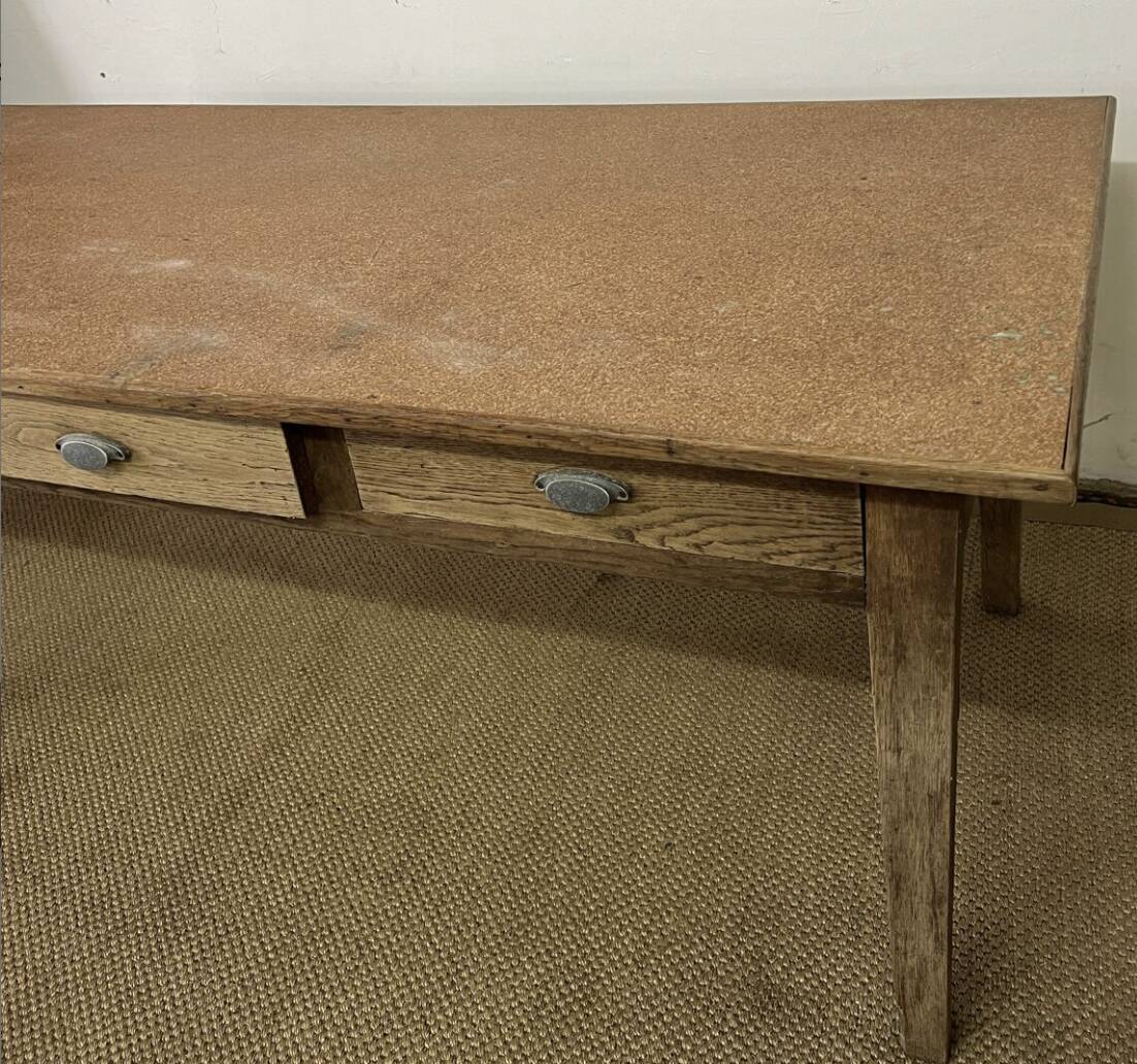 Vintage 3 Drawer Farmhouse Table