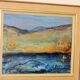 Peinture à l'huile sur toile du milieu du siècle " Paysage " - Vintage et imprimé