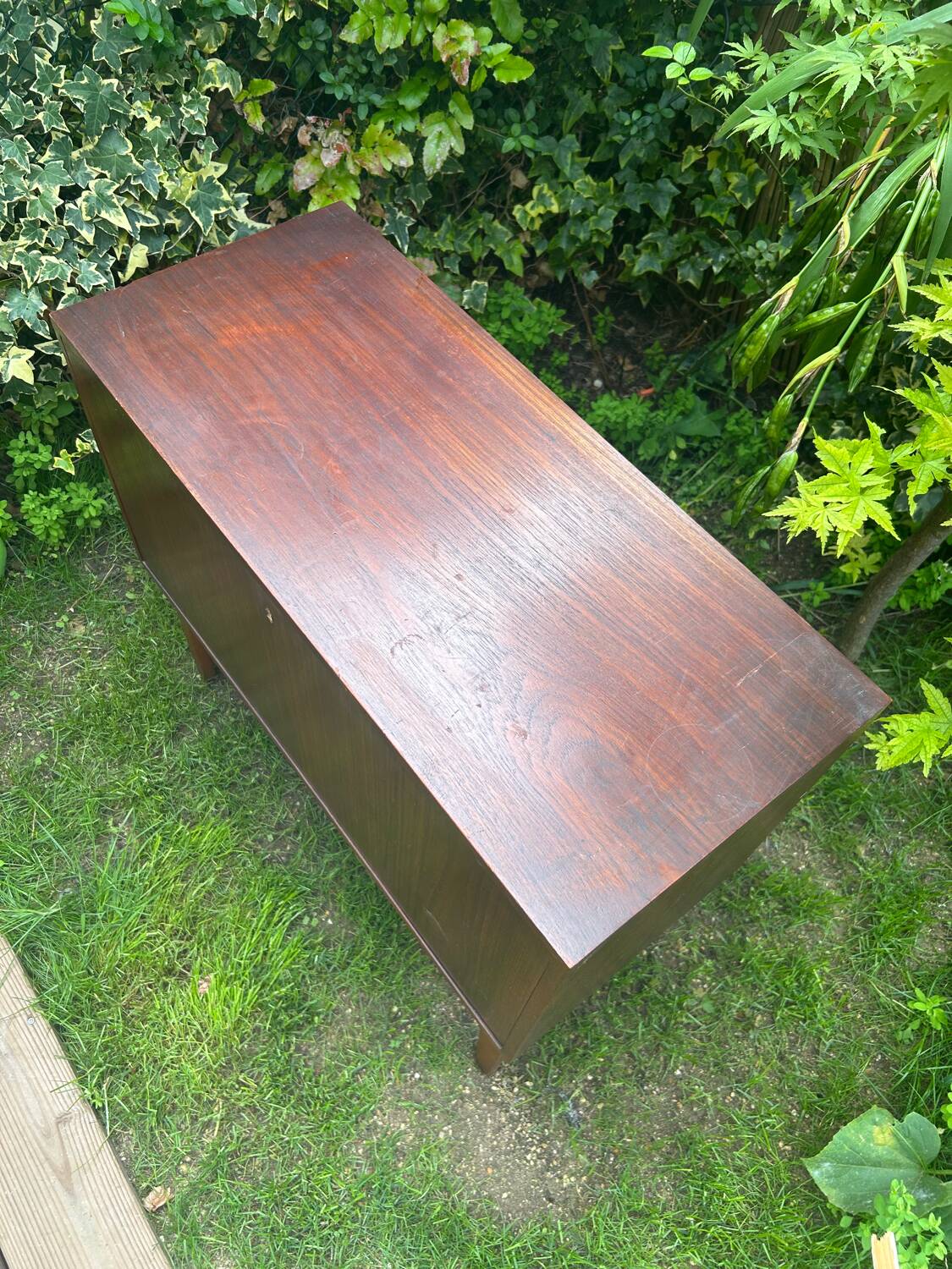 Small vintage teak sideboard