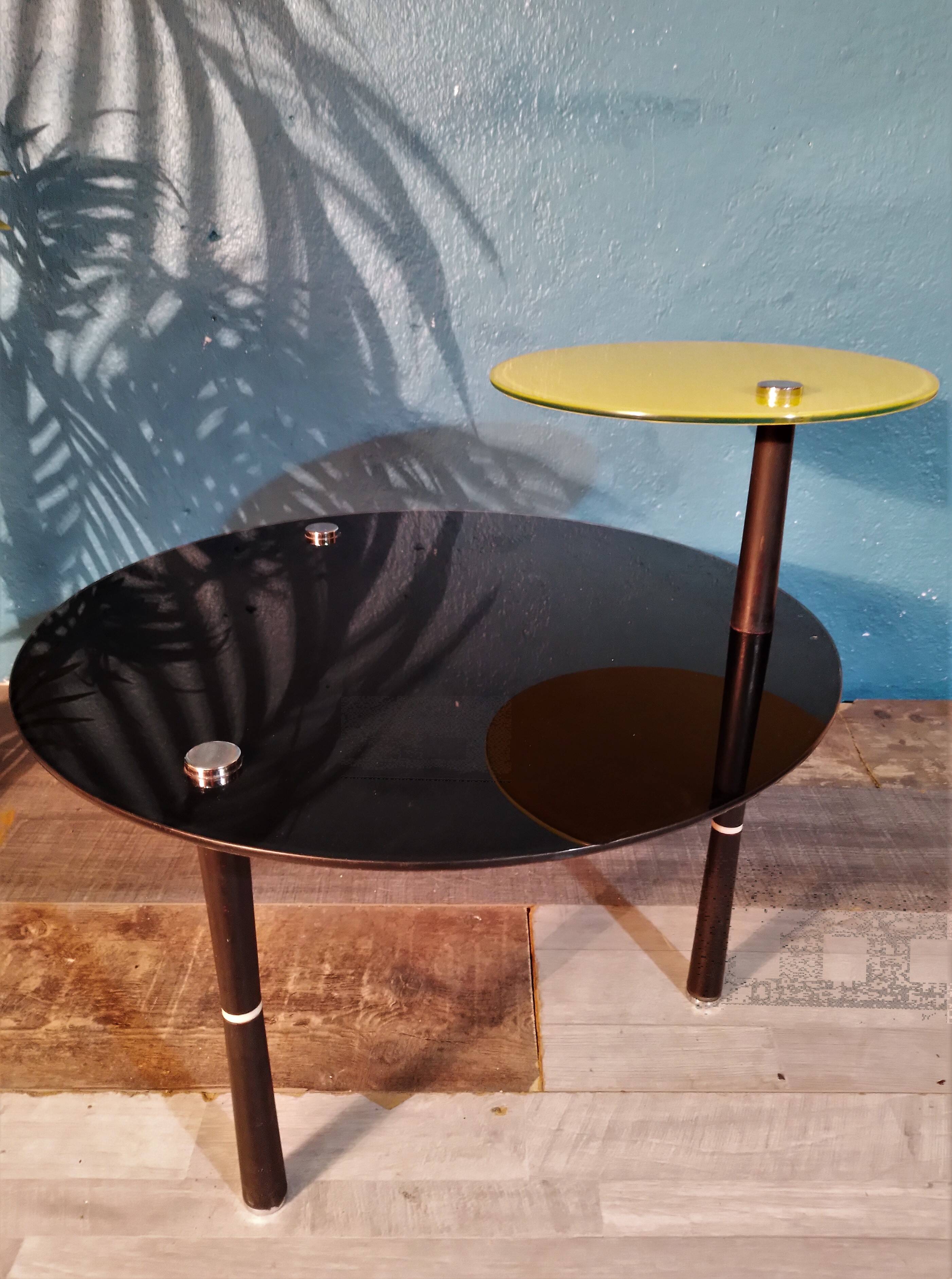 Double tray coffee table 1990s