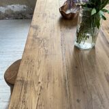 Farm table pine and walnut 2m