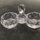 Saleron of table in crystal of saint louis star decoration