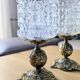 Paire de lampes à poser avec globes (L-0182)