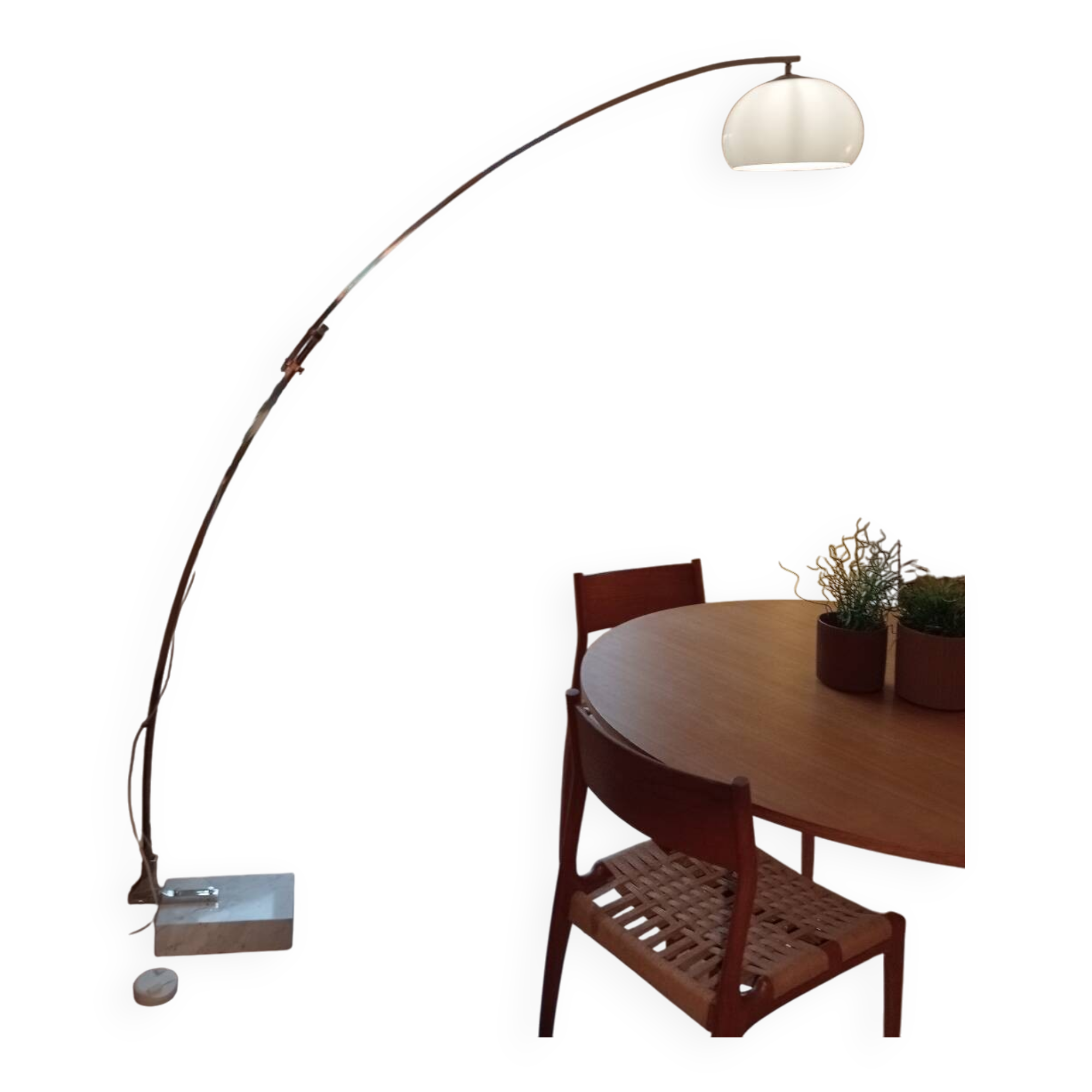 Reggiani 70s arc floor lamp