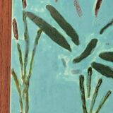 Pond earthenware tile - vintage