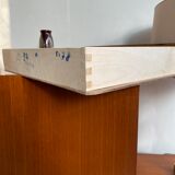 Asymmetrical vintage teak row