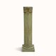 Olive green Louis XVI style pedestal column