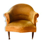 Velvet toad chair