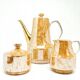 Roman set: jug, sugar bowl and milk jug, mid-century modern, porcelain, Chodzież, Poland, 1970s