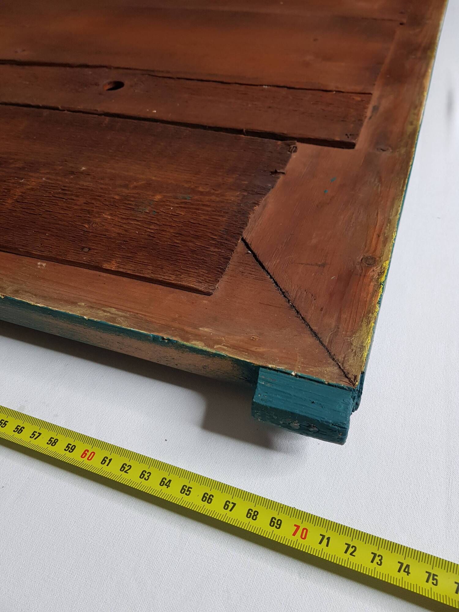 Mirror Louis Philippe old green and gold patina 95x71cm