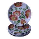 Set of 6 flat plates Moulin des Loups "Ontario"
