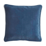 Coussin en velours 50x50cm couleur bleu de chine