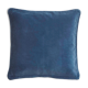 Velvet cushion 50x50cm chinese blue color