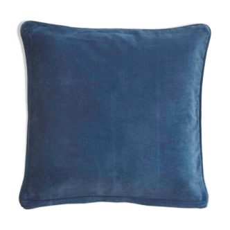 Velvet cushion 50x50cm chinese blue color