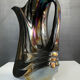 Iridescent ceramic pitcher from Bassano, Italy, from the 1970s.
