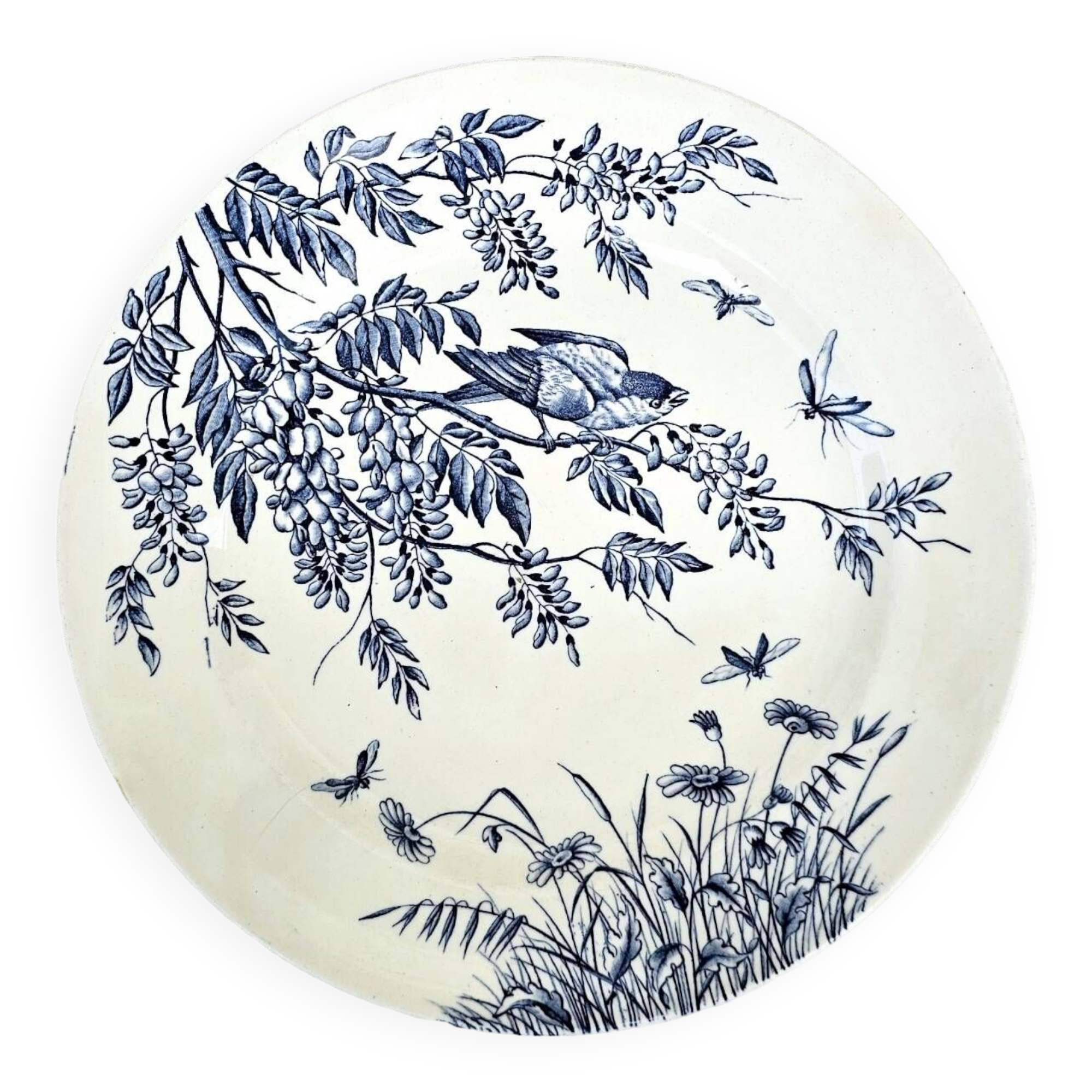 Round dish "Printanier" Terre de Fer