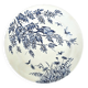 Plat rond "Printanier" Terre de Fer