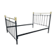 Antique bed 140x190 iron and brass