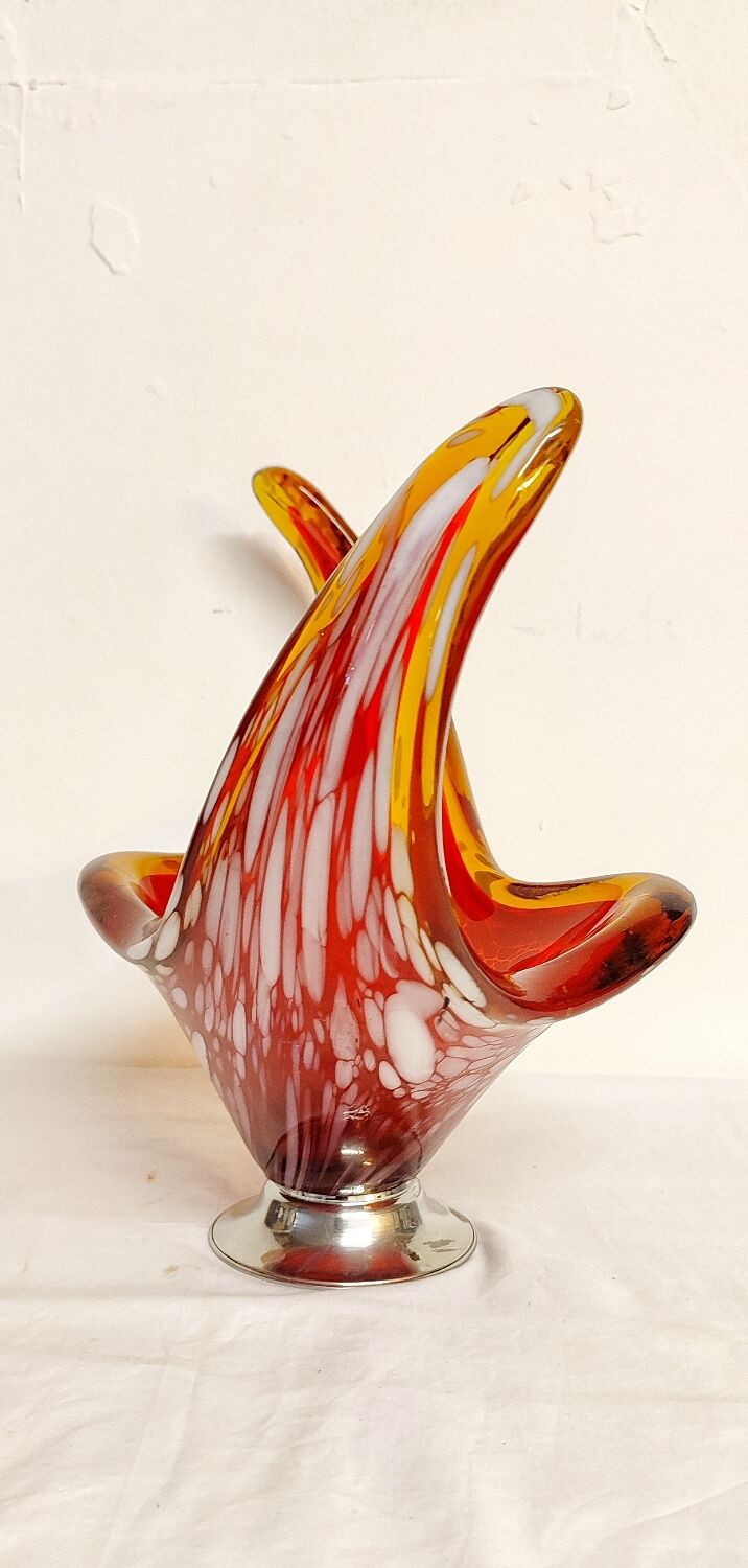 Murano glass centerpiece. Italy 1970s.