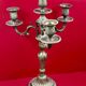 Bronze Candelabrum Chandelier 3 Branches, 4 Lights Louis XVI Style - 40cm