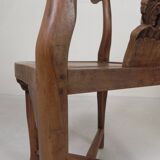 Set of 2 teak corner chairs, 1980s