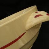 Soup tureen in earthenware from sarreguemines. chatenois model.