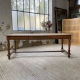 2m walnut drapery farm table